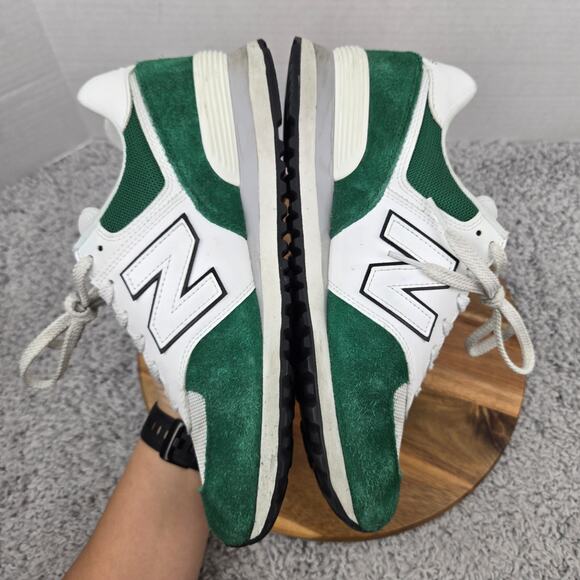 New Balance Mens 9.5D 574 Classic Pine White Casual Lifestyle Sneaker U574GT2 - Picture 7 of 12